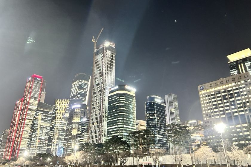 퇴근길에 보이는 여의도 전경